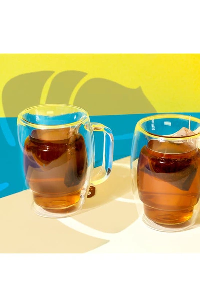 Shop Joyjolt Cadus Double Wall Tea Glass In Clear