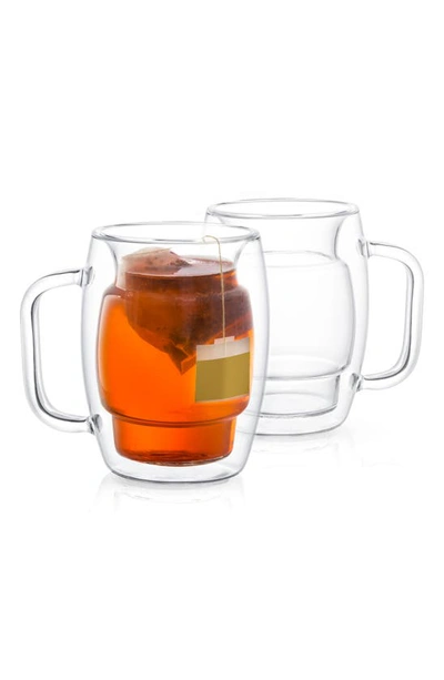 Shop Joyjolt Cadus Double Wall Tea Glass In Clear