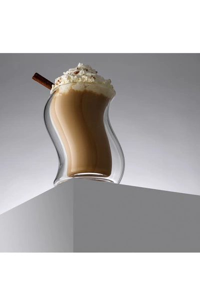 Joyjolt Pivot Double Wall Coffee Glass In Clear