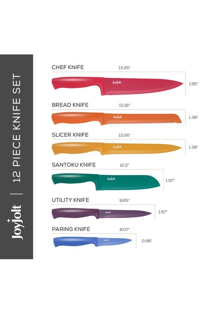 Shop Joyjolt 12-piece Knife Set In Multi