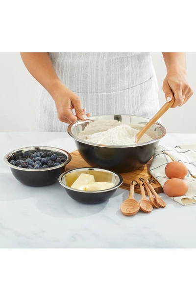 Joyjolt Stainless Steel Mixing Bowls In Black