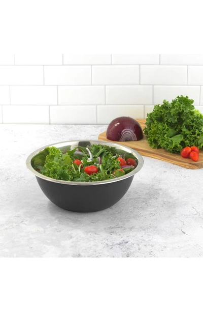 Joyjolt Stainless Steel Mixing Bowls In Black