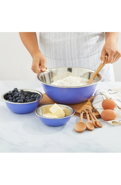 Shop Joyjolt Stainless Steel Mixing Bowls In Purple