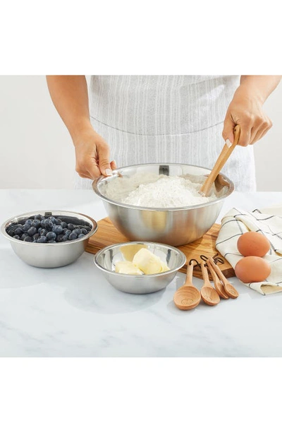 Joyjolt Stainless Steel Mixing Bowls In Silver