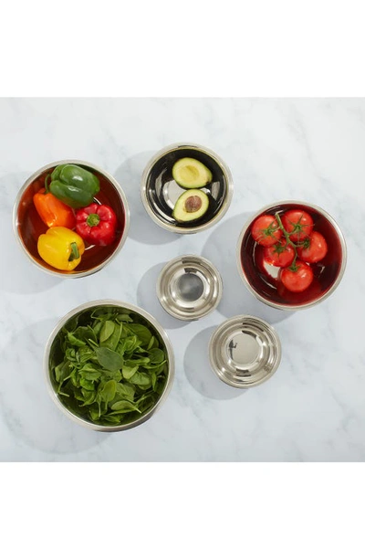 Joyjolt Stainless Steel Mixing Bowls In Silver