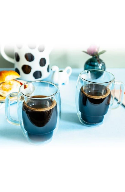 Shop Joyjolt Cadus Double Wall Coffee Glass In Clear