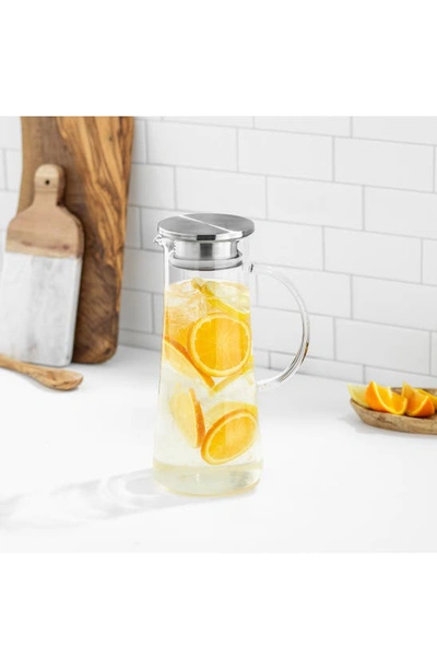 Joyjolt Breeze Glass Drink Water Pitcher In Clear
