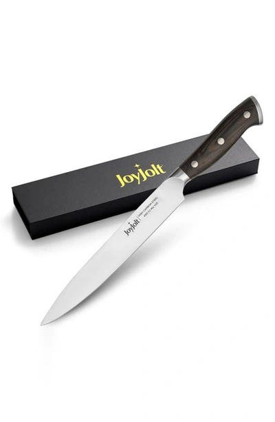 Joyjolt 8" Slicing Knife In Silver/ Black