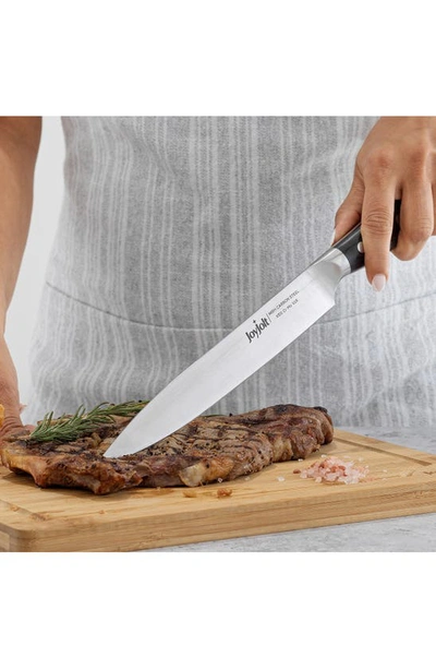 Joyjolt 8" Slicing Knife In Silver/ Black