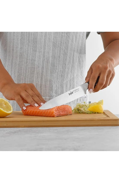 Joyjolt 8" Slicing Knife In Silver/ Black