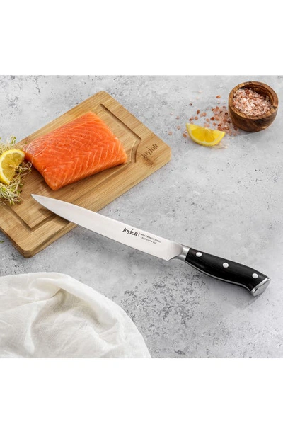 Joyjolt 8" Slicing Knife In Silver/ Black