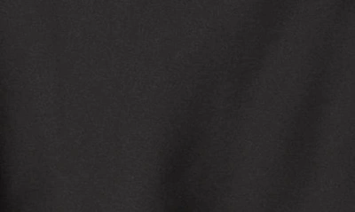 Renee C Cowl Neck Short Sleeve Satin Top In Black