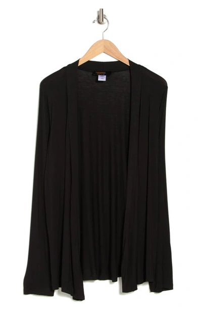 Renee C Jersey Cardigan In Black