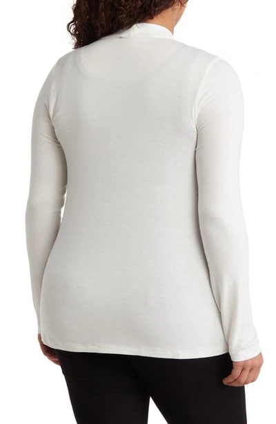 Renee C Jersey Cardigan In Ivory