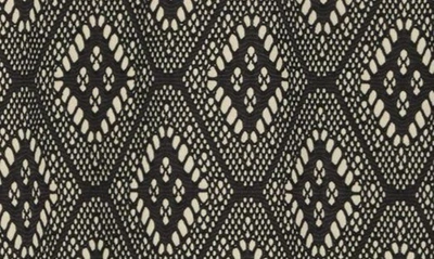 Renee C Diamond Print Pencil Skirt In Black