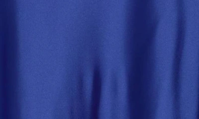 Renee C Satin Midi Skirt In Royal Blue