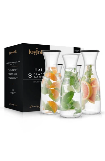 Shop Joyjolt Hali Glass Carafe Bottle Pitcher In Clear