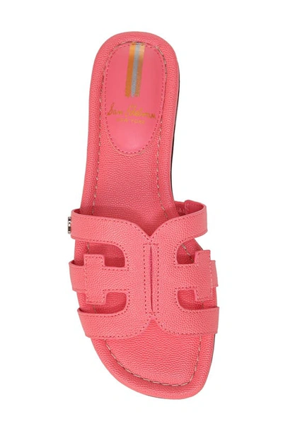 Shop Sam Edelman Bay Cutout Slide Sandal In Calypso Coral Se