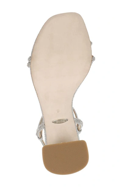 Shop Badgley Mischka Firey Ankle Strap Sandal In Silver