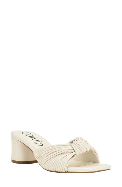 Shop Calvin Klein Beanca Slide Sandal In Ivory