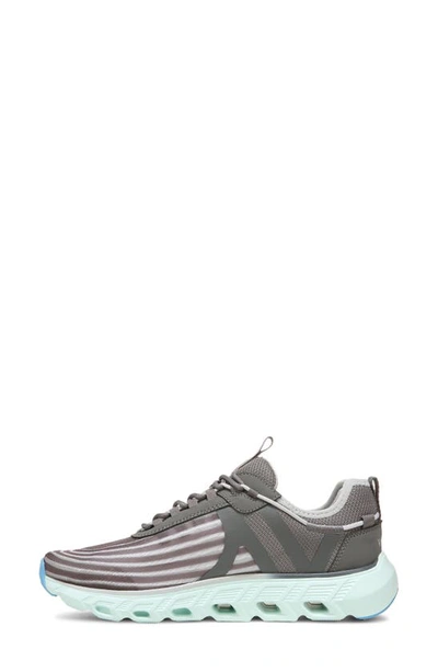 Shop Vionic Fortune Stripe Mesh Sneaker In Vapor/ Charcoal