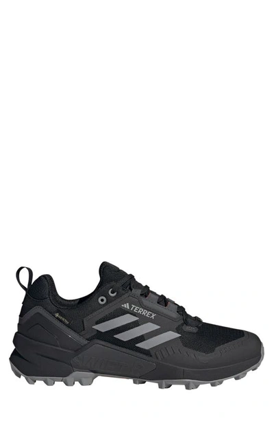 Shop Adidas Originals Terrex Swift R3 Waterproof Hiking Shoe In Black/ Grey/ Solar Red