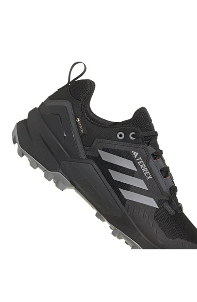 Shop Adidas Originals Terrex Swift R3 Waterproof Hiking Shoe In Black/ Grey/ Solar Red