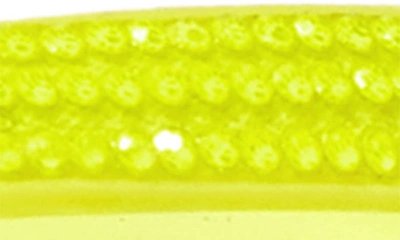 Shop Fitflop Iqushion™ Splash Crystal Flip Flop In Electric Yellow