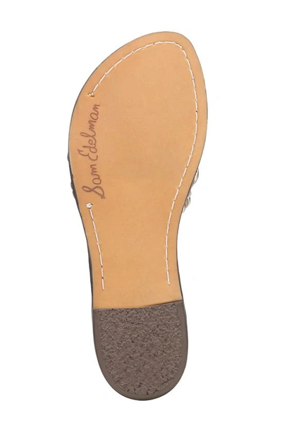 Shop Sam Edelman Giada Braided Slide Sandal In Gold Leaf