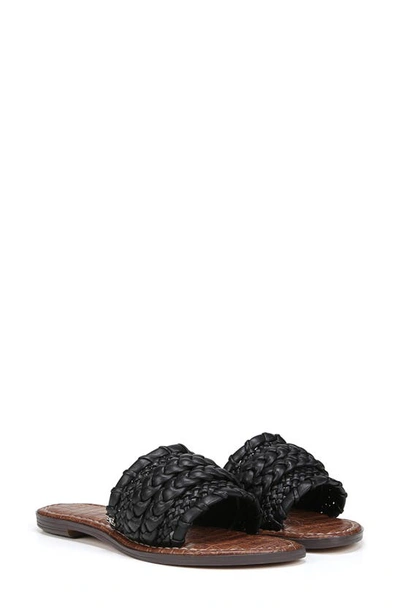 Shop Sam Edelman Giada Braided Slide Sandal In Black