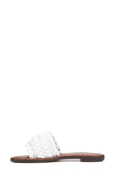 Shop Sam Edelman Giada Braided Slide Sandal In Bright White