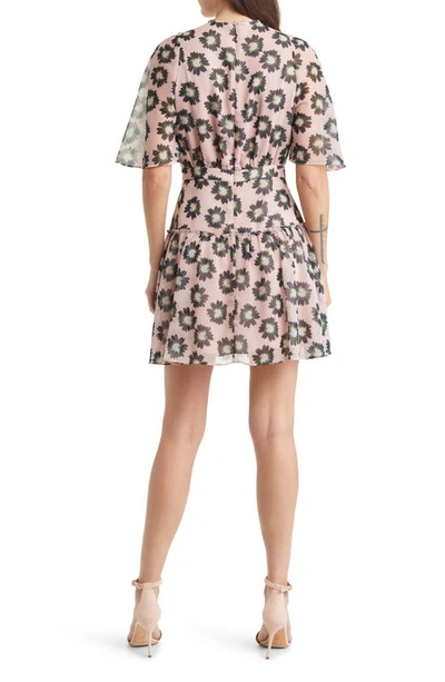 Shop Ted Baker Lucieey Floral Tiered Fit & Flare Dress In Pink
