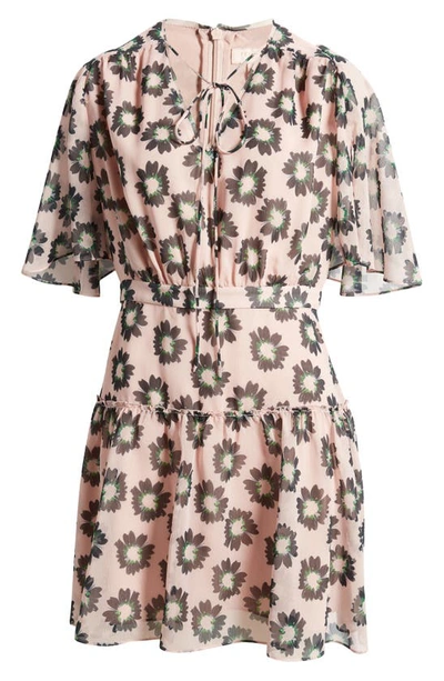 Shop Ted Baker Lucieey Floral Tiered Fit & Flare Dress In Pink