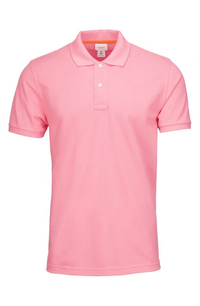 Shop Swims Sunnmore Solid Piqué Polo In Blush Pink
