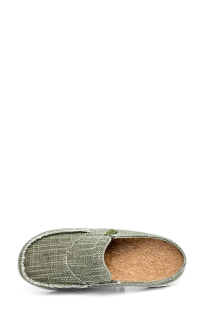 Revitalign Siesta Orthotic Canvas Slip-on Shoe In Olive