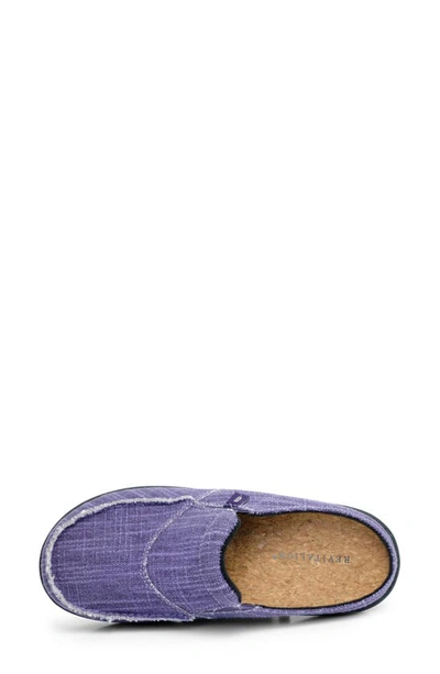 Revitalign Siesta Orthotic Canvas Slip-on Shoe In Plum