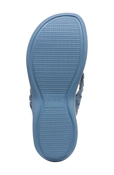 Shop Vionic Kenji Platform Sandal In Blue Shadow