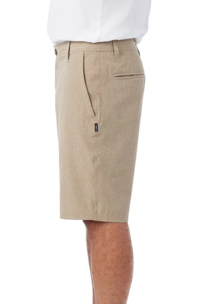 Shop O'neill Reserve Heather Hybrid Shorts In Khaki