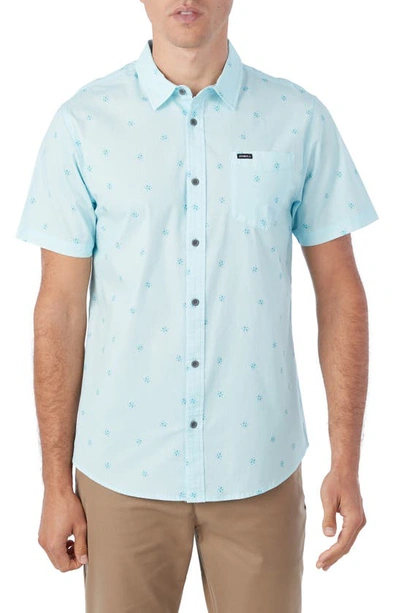 Shop O'neill Quiver Stretch Button-up Shirt In Sky