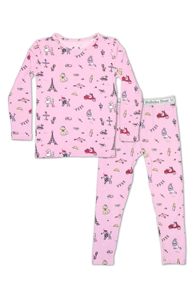 Shop Bellabu Bear Kids' French Poodle Fitted Two-piece Pajamas