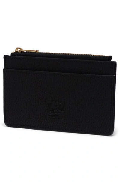 Shop Herschel Supply Co Oscar Ii Vegan Leather Rfid Wallet In Black