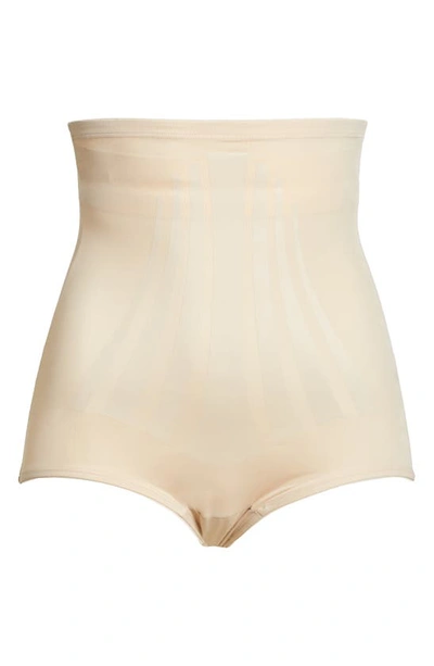 Miraclesuit Fit Sense High Waist Shaper Briefs In Warm Beige