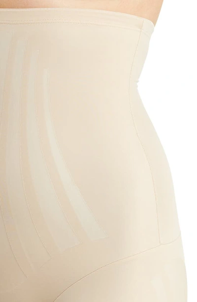 Shop Miraclesuit Modern Miracle™ High Waist Thigh Slimmer Shorts In Warm Beige