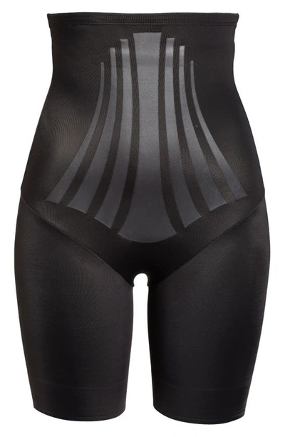 Shop Miraclesuit Modern Miracle™ High Waist Thigh Slimmer Shorts In Black