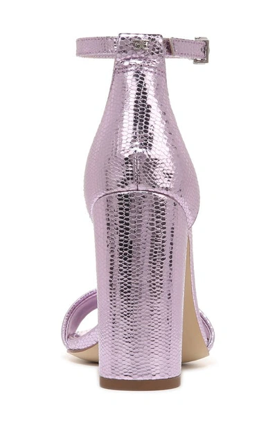 Shop Sam Edelman Yaro Ankle Strap Sandal In Lilac Quartz