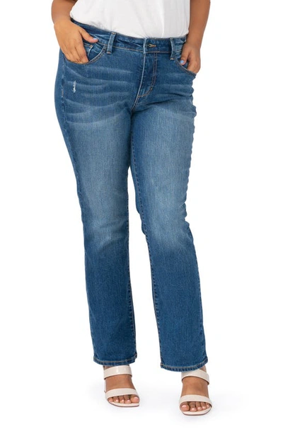 Shop Slink Jeans High Waist Straight Leg Jeans In Nylah