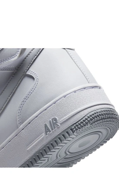 Shop Nike Air Force 1 Mid '07 Sneaker In White/ White/ Wolf Grey