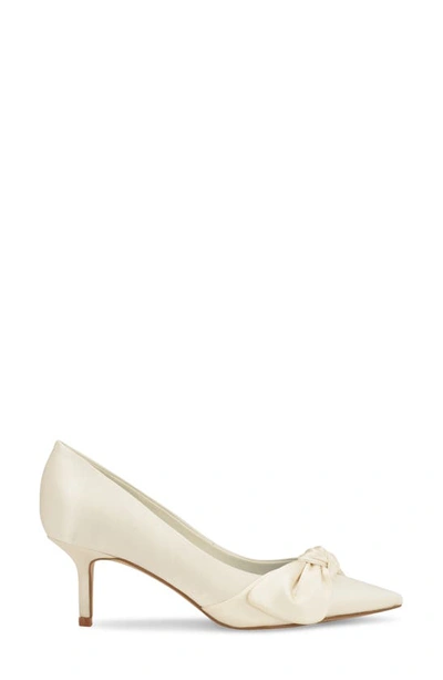 Shop Nine West Andee Bridal Pointed Toe Pump In Ivory 150