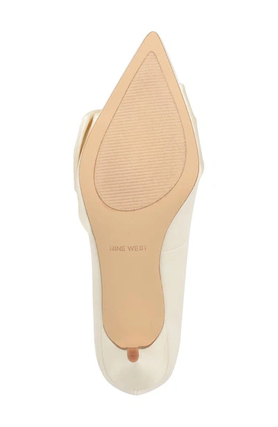 Shop Nine West Andee Bridal Pointed Toe Pump In Ivory 150