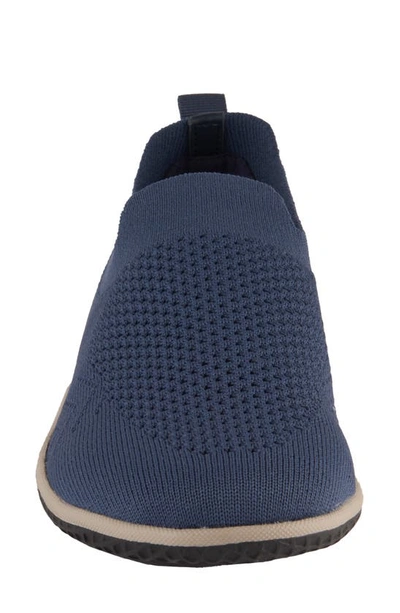 Shop David Tate Gossip Slip-on Sneaker In Navy Fabric